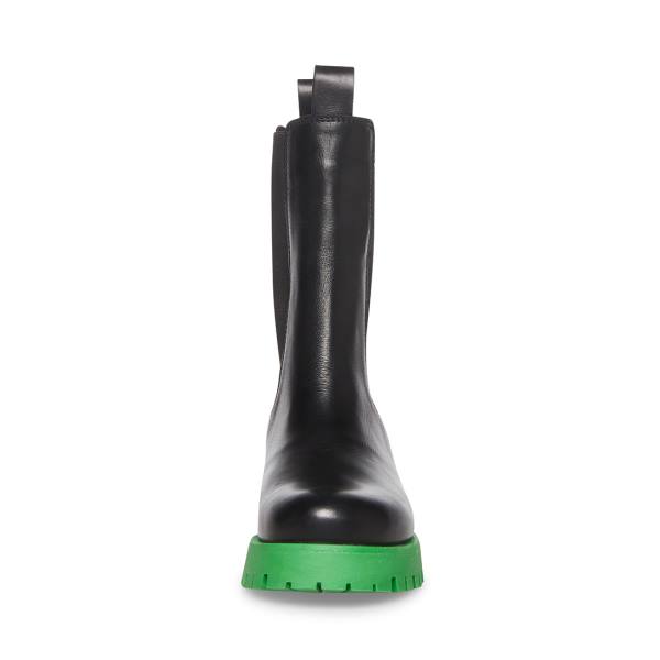 Steve Madden Char Laarzen Dames Zwart Groen | SM-451DB