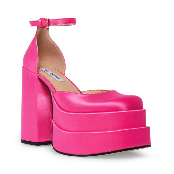 Steve Madden Charlize Satin Heel Hakken Dames Roze | SM-432DY