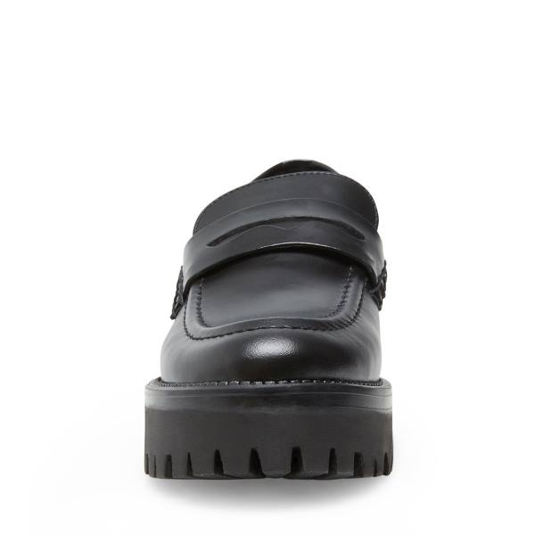 Steve Madden Crew Box Loafers Dames Zwart | SM-468SA