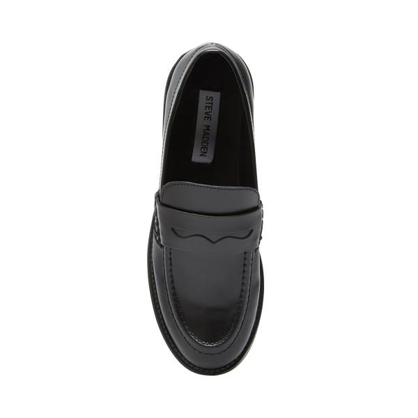 Steve Madden Crew Box Loafers Dames Zwart | SM-468SA