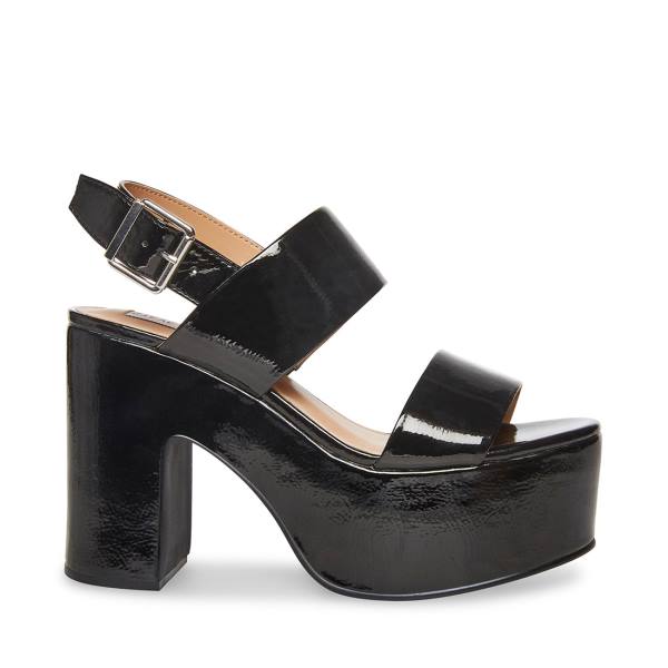 Steve Madden Dafne Lak Heel Hakken Dames Zwart | SM-237HN