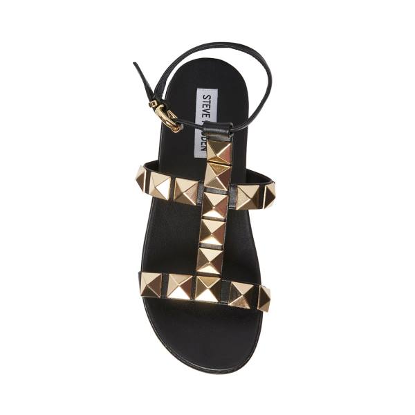 Steve Madden Daft Sandalen Dames Zwart | SM-875PE