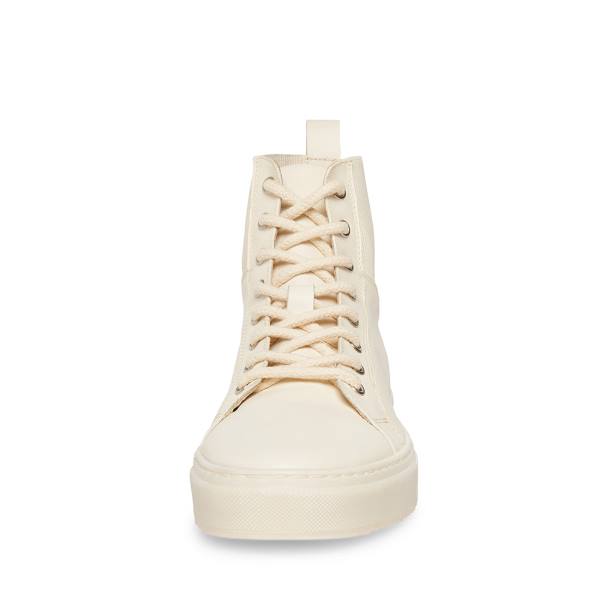 Steve Madden Dante Bone Leren Sneakers Heren Beige | SM-495BA