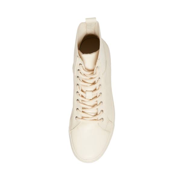 Steve Madden Dante Bone Leren Sneakers Heren Beige | SM-495BA