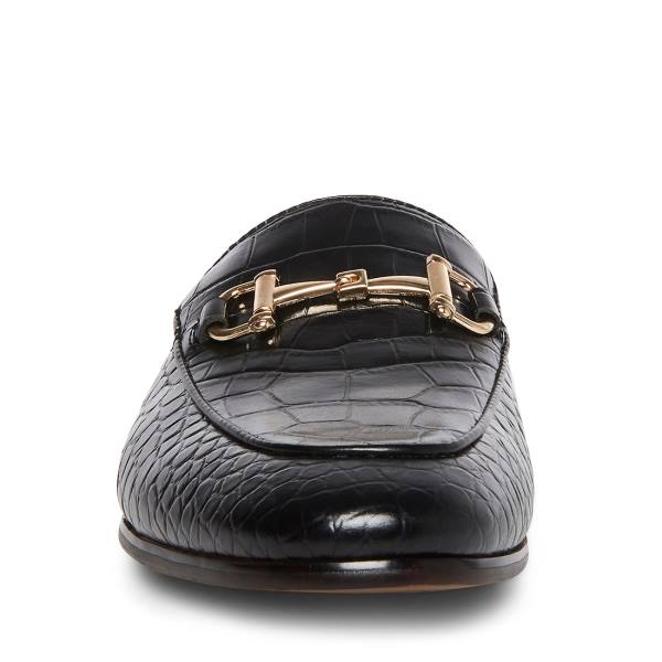 Steve Madden Dazling-c Crocodile Werkschoenen Heren Zwart | SM-063WT