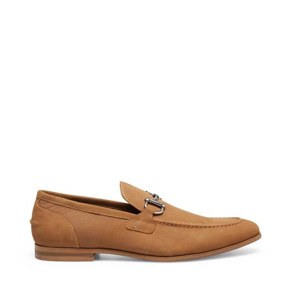 Steve Madden Debinair Tan Nubuck Werkschoenen Heren Bruin | SM-903ZG