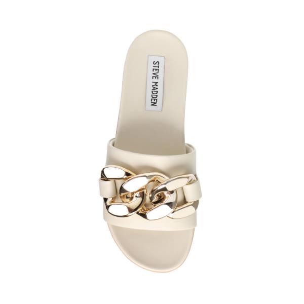 Steve Madden Delay Bone Sandalen Dames Beige | SM-630CS