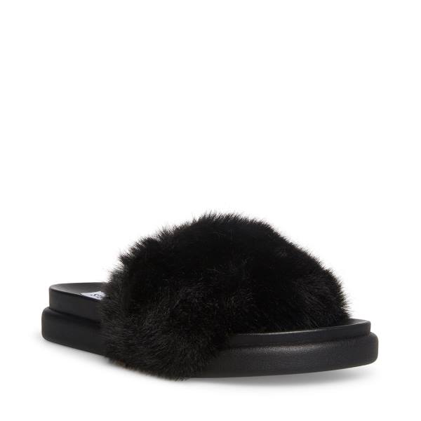 Steve Madden Delphina Slippers Dames Zwart | SM-472HK