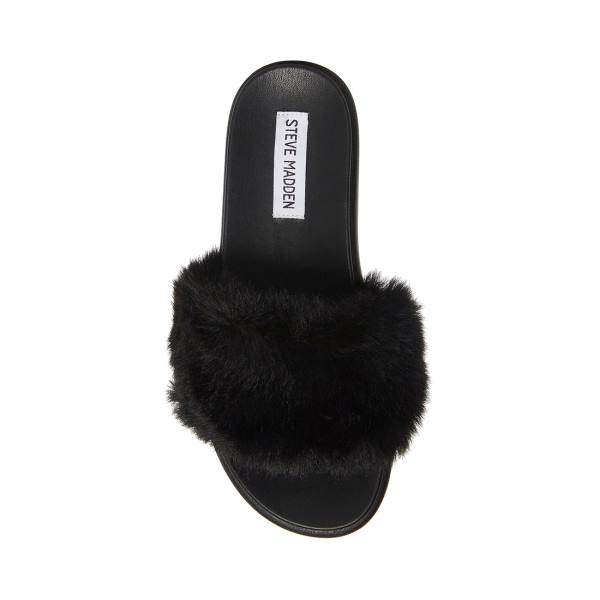 Steve Madden Delphina Slippers Dames Zwart | SM-472HK