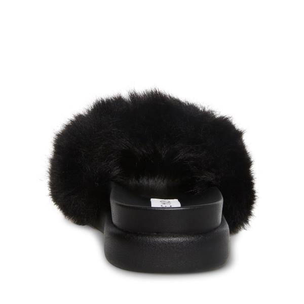 Steve Madden Delphina Slippers Dames Zwart | SM-472HK