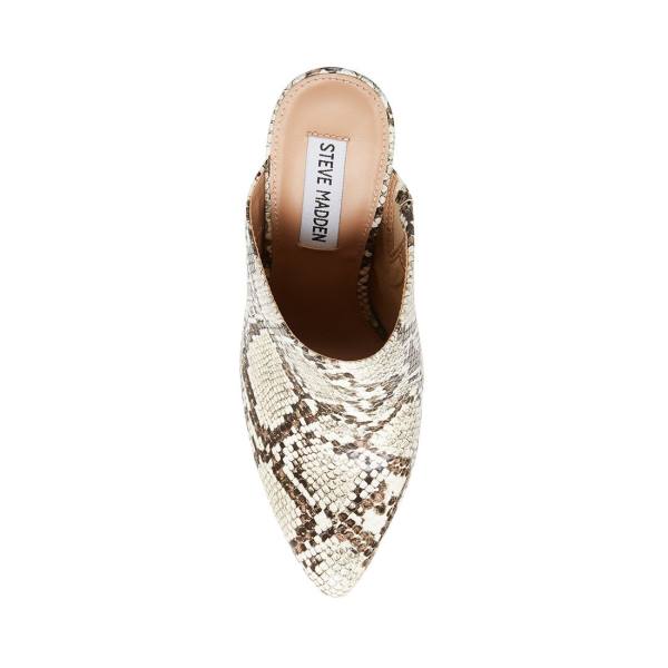 Steve Madden Ditty Snake Heel Hakken Dames Zwart Wit Slangenprint | SM-401QX