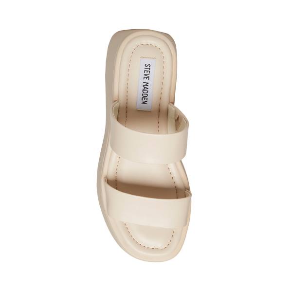 Steve Madden Dorian Bone Sandalen Dames Beige | SM-139CD