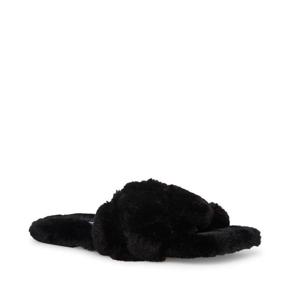 Steve Madden Dreams Slippers Dames Zwart | SM-347WS