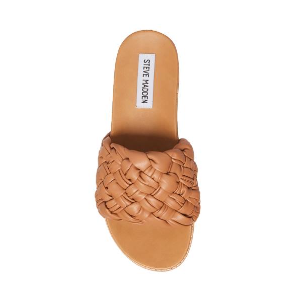 Steve Madden Dua Tan Sandalen Dames Bruin | SM-140FQ