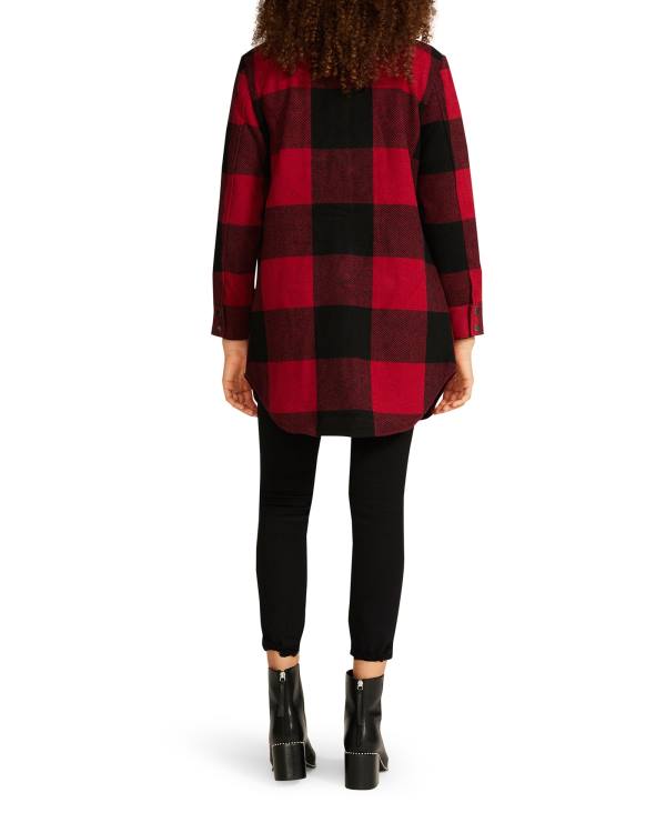 Steve Madden Eldridge Plaid Jassen Dames Rood | SM-230CA