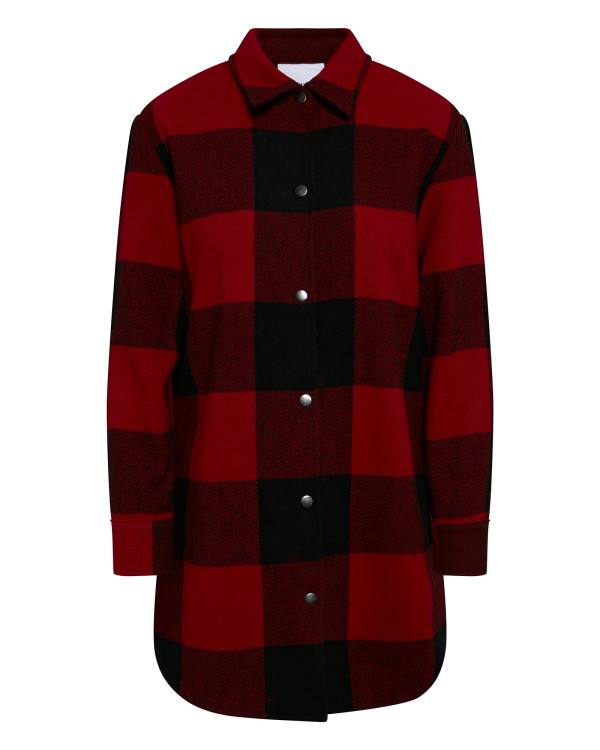 Steve Madden Eldridge Plaid Jassen Dames Rood | SM-230CA