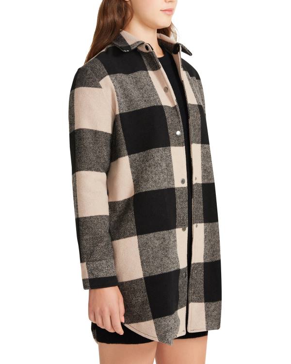 Steve Madden Eldridge Plaid Lt Taupe Jassen Dames Lichtgrijs Bruin | SM-520DZ