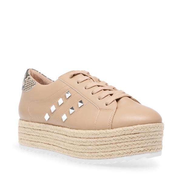 Steve Madden Elodie Tan Platte Schoenen Dames Bruin Gekleurd | SM-681KE