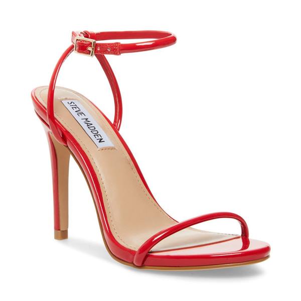 Steve Madden Fate Lak Heel Hakken Dames Rood | SM-294BW