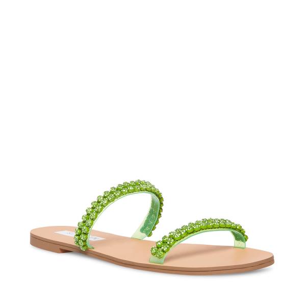 Steve Madden Felicia Lime Sandalen Dames Lichtgroen | SM-872RO