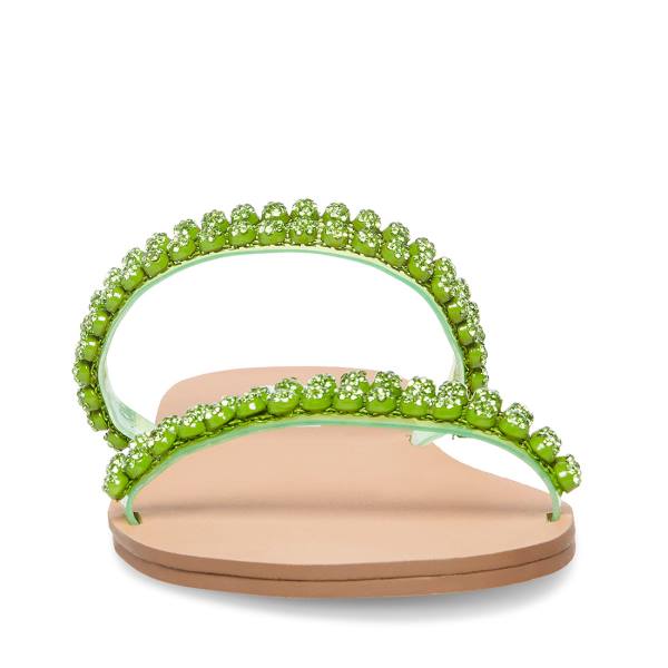 Steve Madden Felicia Lime Sandalen Dames Lichtgroen | SM-872RO