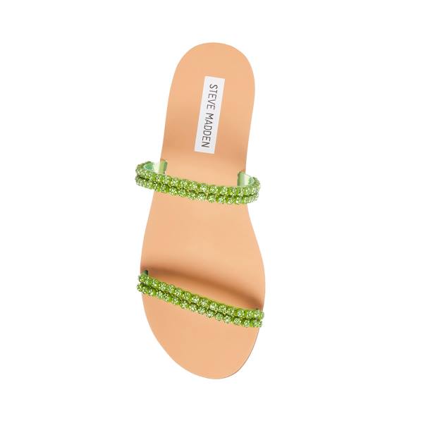 Steve Madden Felicia Lime Sandalen Dames Lichtgroen | SM-872RO