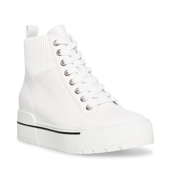 Steve Madden Felix Sneakers Dames Wit | SM-629TY