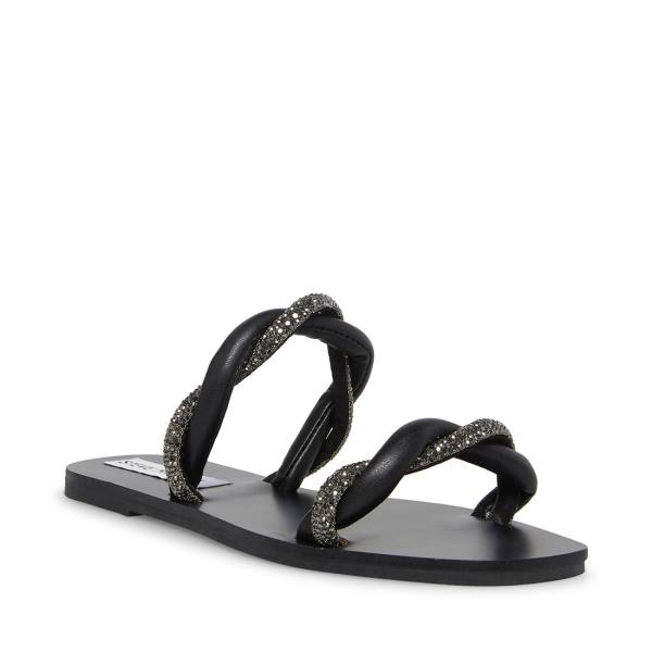 Steve Madden Flipped Sandalen Dames Zwart Gekleurd | SM-820LU