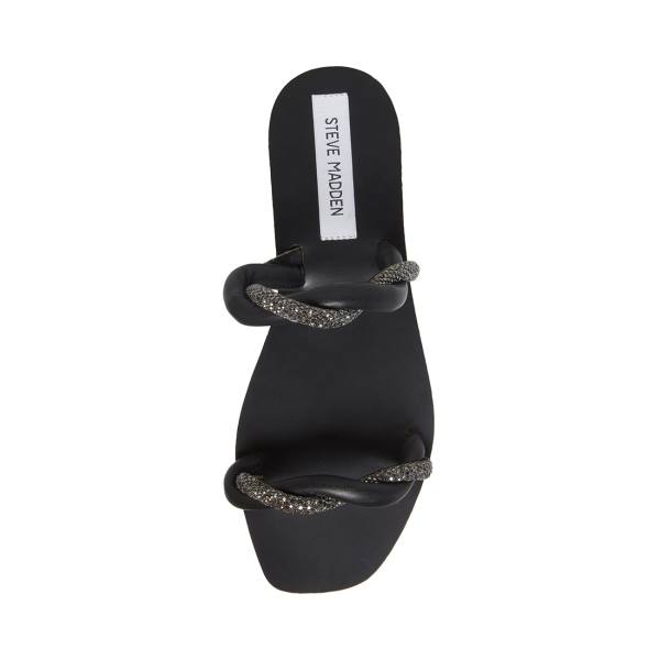 Steve Madden Flipped Sandalen Dames Zwart Gekleurd | SM-820LU