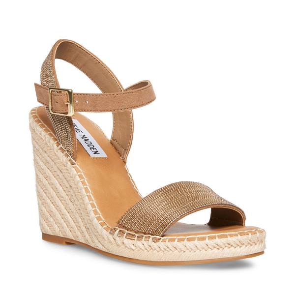 Steve Madden Gamora Taupe Sandalen Dames Grijs Bruin Gekleurd | SM-917AC