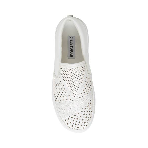 Steve Madden Gardina Loafers Dames Wit | SM-012MJ