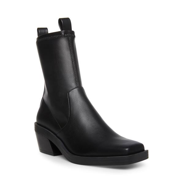 Steve Madden Garner Enkellaarsjes Dames Zwart | SM-810IL