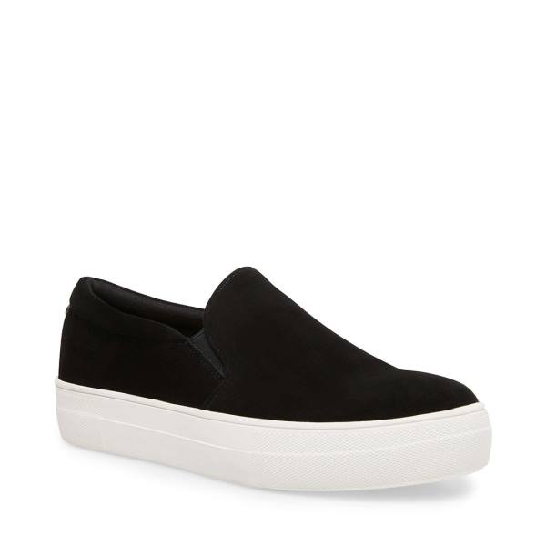 Steve Madden Gills Suede Sneakers Dames Zwart | SM-850DA