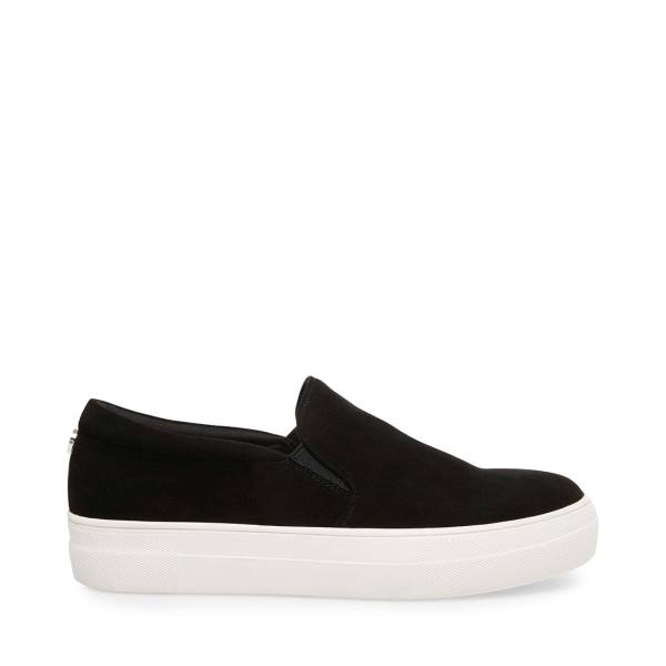 Steve Madden Gills Suede Sneakers Dames Zwart | SM-850DA