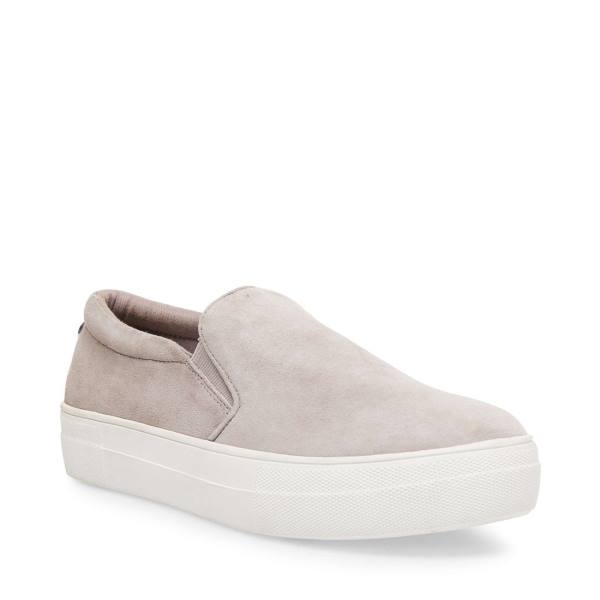 Steve Madden Gills Suede Sneakers Dames Grijs | SM-901FZ