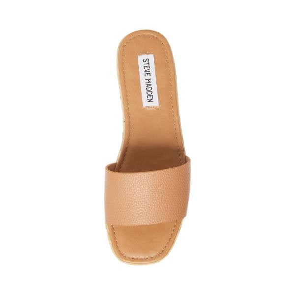 Steve Madden Gloriana Tan Sandalen Dames Bruin | SM-795QA