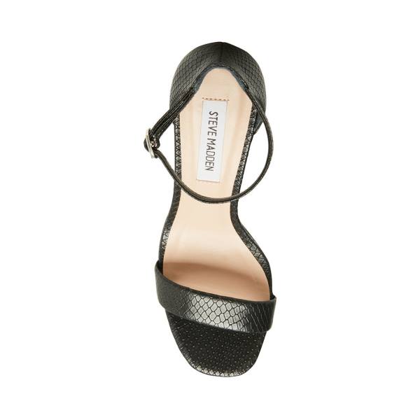 Steve Madden Gracelynn Snake Heel Hakken Dames Zwart Slangenprint | SM-462UR