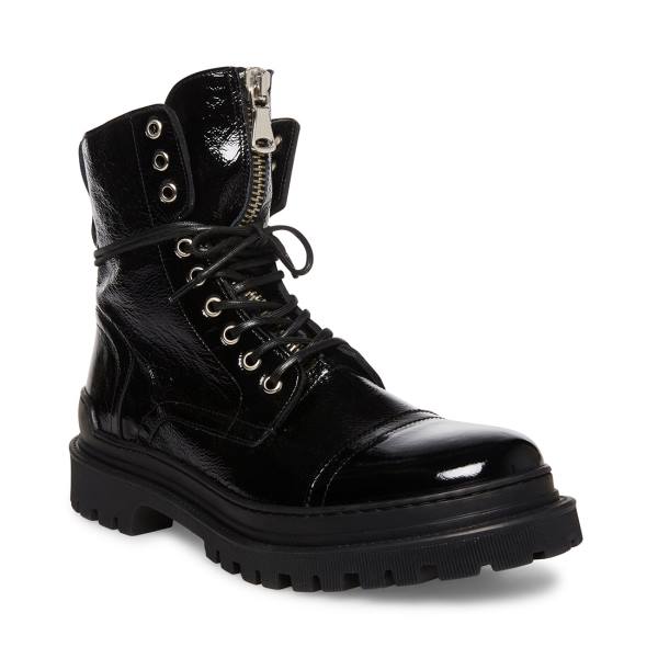 Steve Madden Guard Lak Laarzen Heren Zwart | SM-789EF