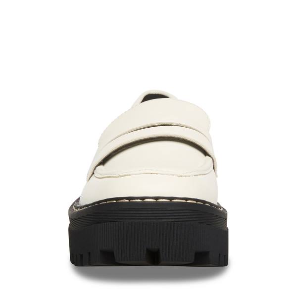 Steve Madden Haazel Ivory Loafers Dames Wit | SM-536FR