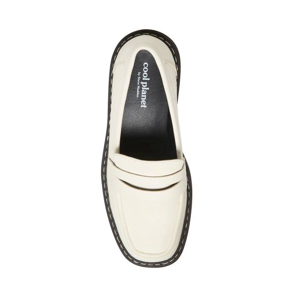 Steve Madden Haazel Ivory Loafers Dames Wit | SM-536FR