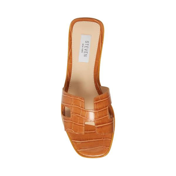 Steve Madden Hadyn Cognac Sandalen Dames Bruin Gekleurd | SM-489BM