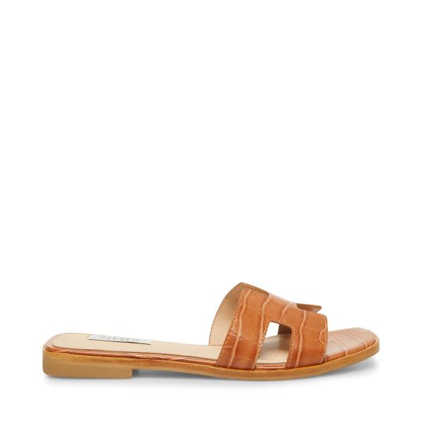 Steve Madden Hadyn Cognac Sandalen Dames Bruin Gekleurd | SM-489BM