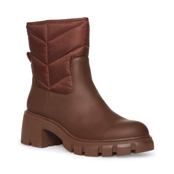 Steve Madden Haldan Enkellaarsjes Dames Bruin | SM-264FT