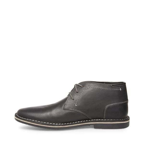 Steve Madden Harken Leren Laarzen Heren Zwart | SM-958LQ