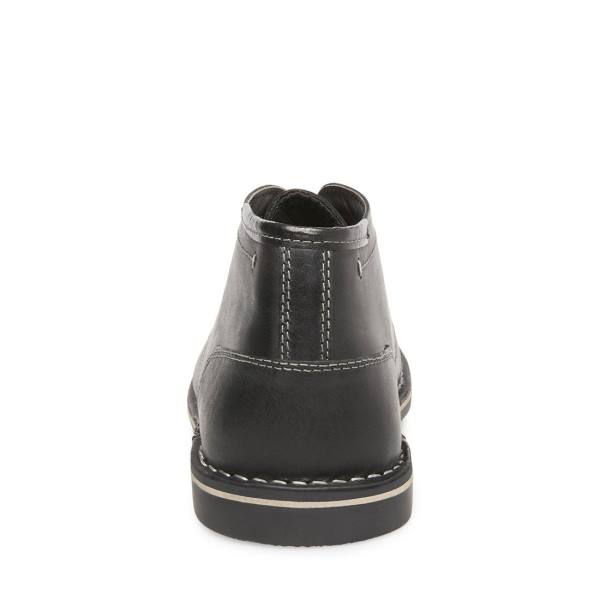 Steve Madden Harken Leren Laarzen Heren Zwart | SM-958LQ