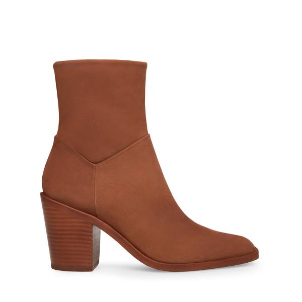 Steve Madden Harmen Nubuck Enkellaarsjes Dames Bruin | SM-068JI