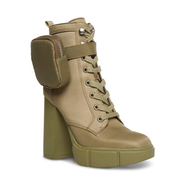 Steve Madden Herrick Enkellaarsjes Dames Groen | SM-041HR