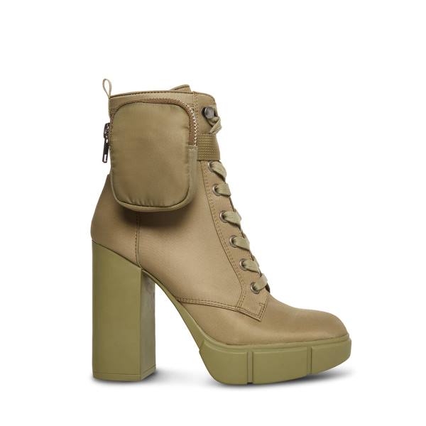 Steve Madden Herrick Enkellaarsjes Dames Groen | SM-041HR