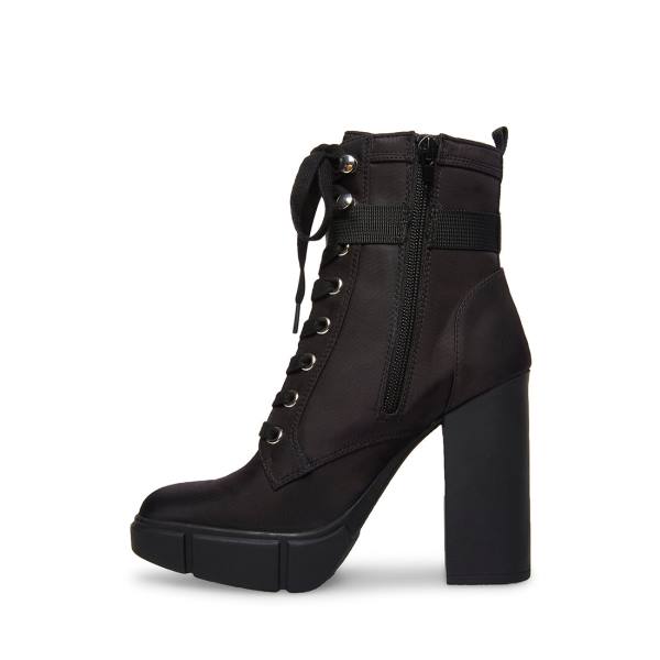 Steve Madden Herrick Enkellaarsjes Dames Zwart | SM-687IP