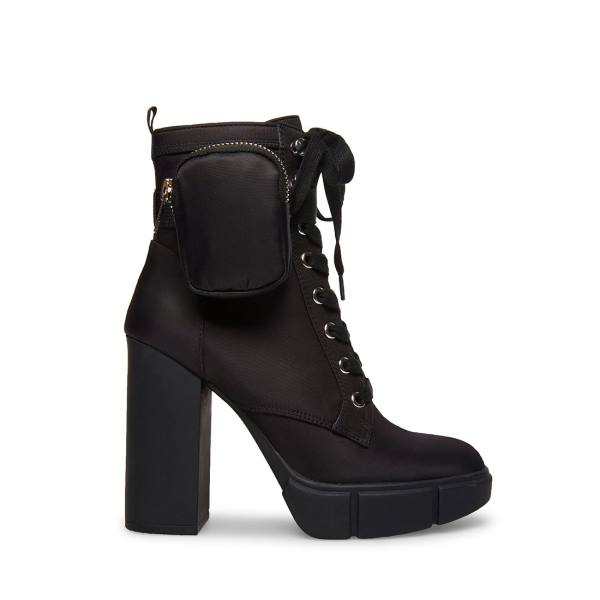 Steve Madden Herrick Enkellaarsjes Dames Zwart | SM-687IP